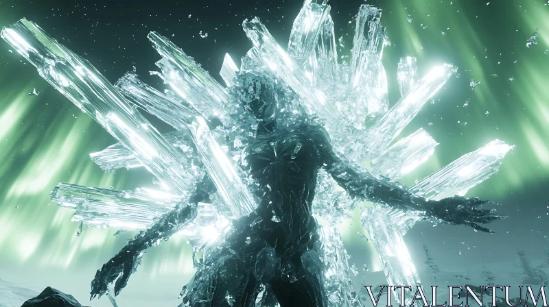 Crystalline Abomination: A Winter's Tale AI Image