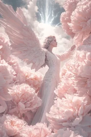 Floral Angel in Divine Light