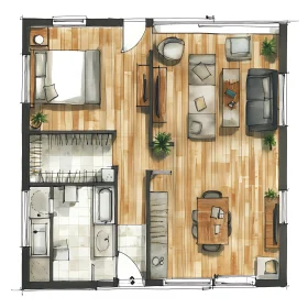 Apartment Interior Layout: A Detailed Floor Plan