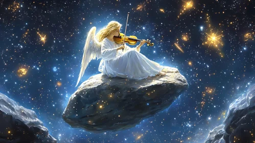 Angel's Serenade Among the Stars