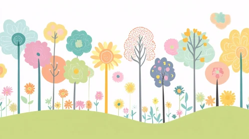 Whimsical Flower Garden Art