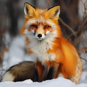 Winter Fox Portrait
