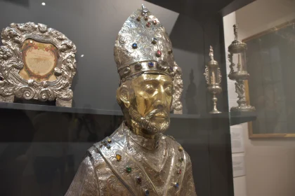 Decorative Bishop Sculpture and Reliquaries