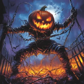 Chained Pumpkin Horror