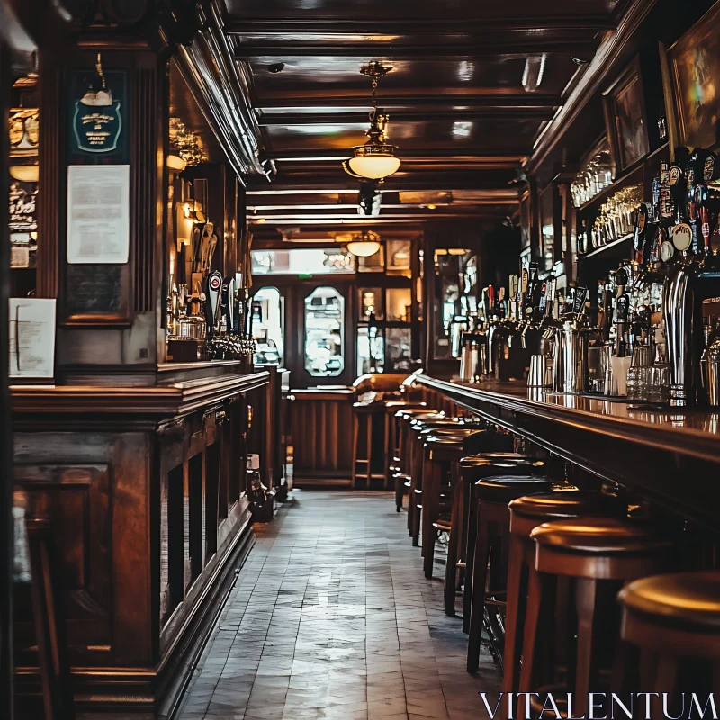 Classic Bar Interior AI Image