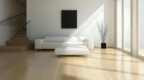 Modern Interior with Black and White Design