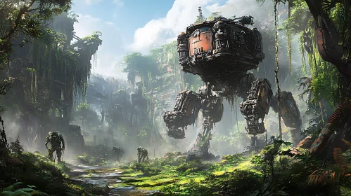 Robots in Overgrown Jungle