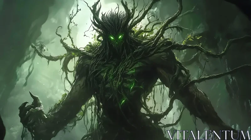 Guardian of the Ancient Woods AI Image