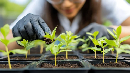 Tender Seedlings in Tray