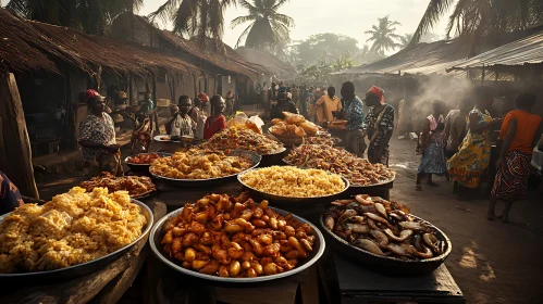 Vibrant Street Food in Africa