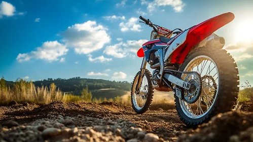 Motorcycle Against the Sky