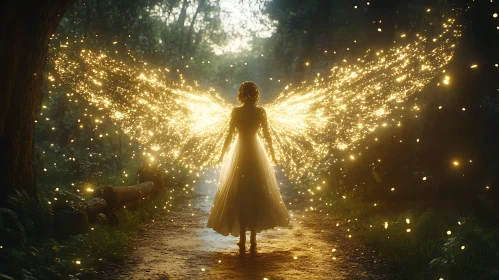 Radiant Fairy in Enchanted Forest
