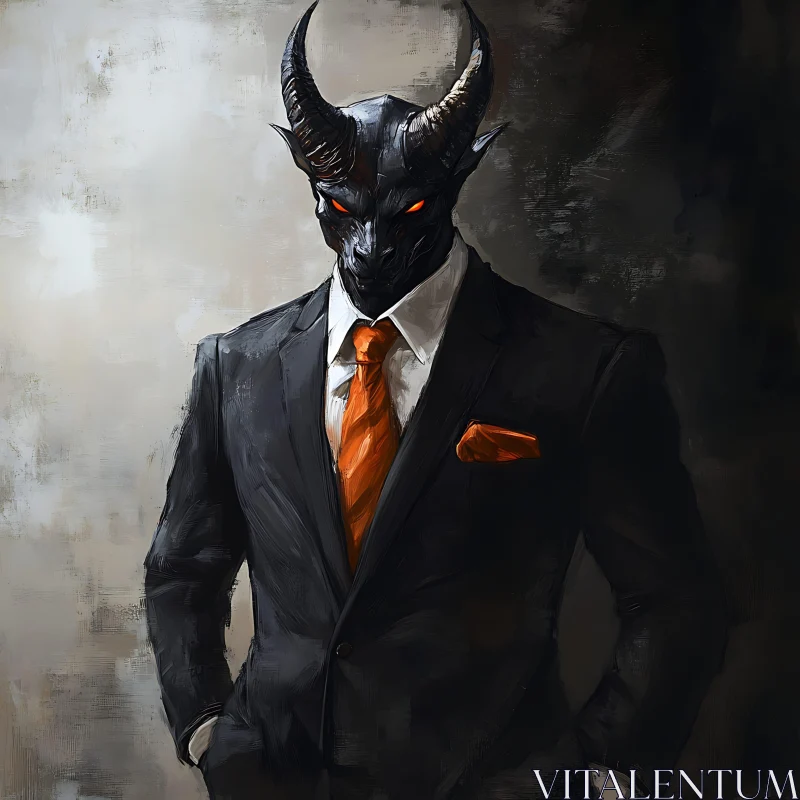 AI ART Formal Demon: A Striking Character Portrait