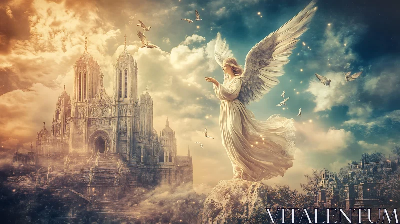 Celestial Angel by Ancient Castle AI Image