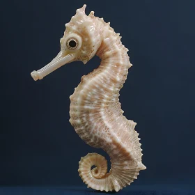 Detailed Seahorse in Close-Up View