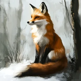 Winter Fox Portrait