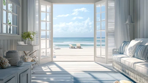 Seaside Serenity: An Open Doorway to Paradise