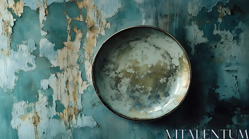 Patina Plate Still Life AI Image