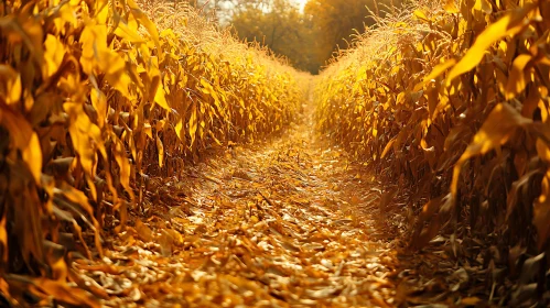 Path Through a Golden Cornfield