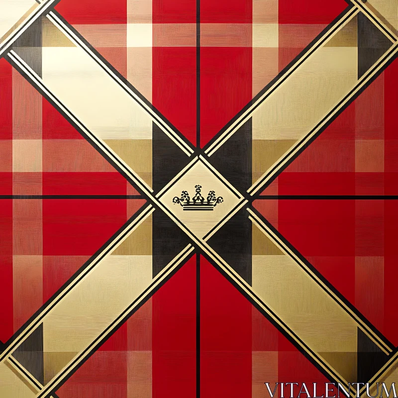 AI ART Royal Checkered Design