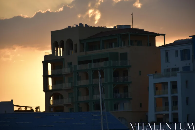 Limassol Sunset Architecture Free Stock Photo