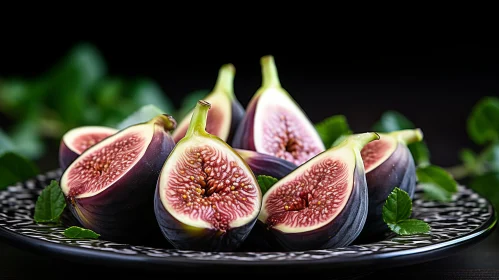Exotic Figs in Vibrant Colors - A Study in Contrast