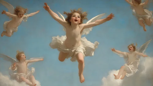 Cherubs in Flight: A Heavenly Vision