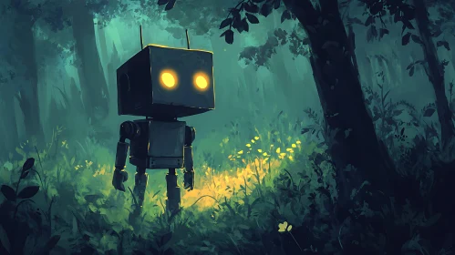 Lost Robot in Enchanted Woods