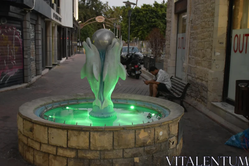 PHOTO Limassol Dolphin Street Fountain