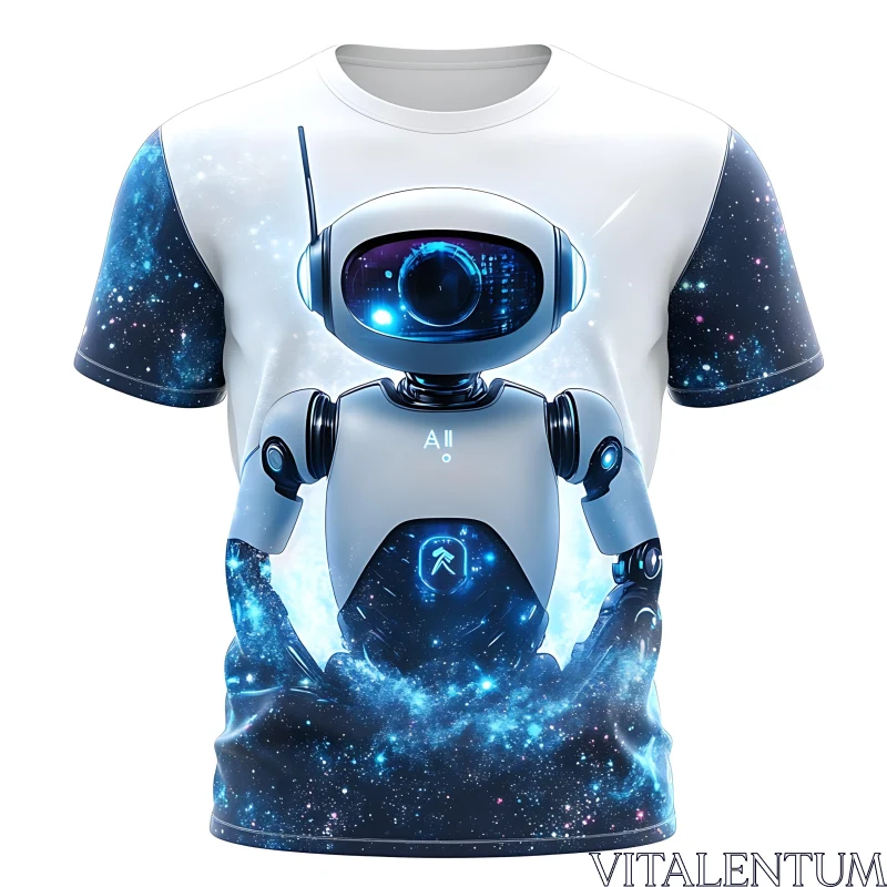 AI ART Futuristic AI Robot Fashion Tee