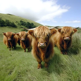 Scottish Highland Cattle in Pasture