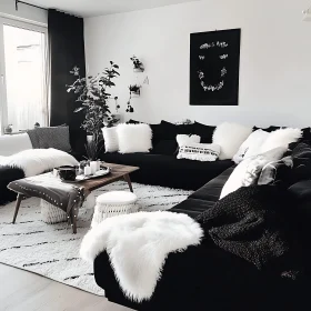 Minimalist Black and White Interior Design