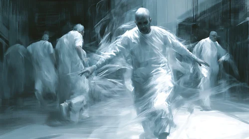 Ghostly Figures Painting