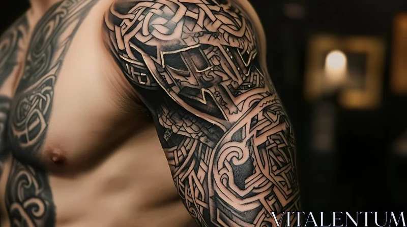 Celtic Knotwork Tattoo AI Image