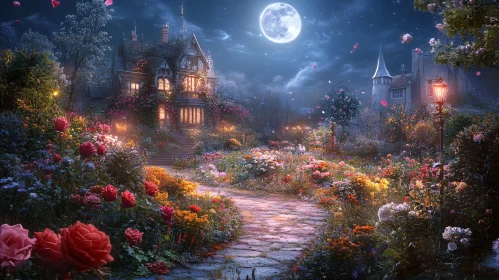 Enchanted Garden at Night