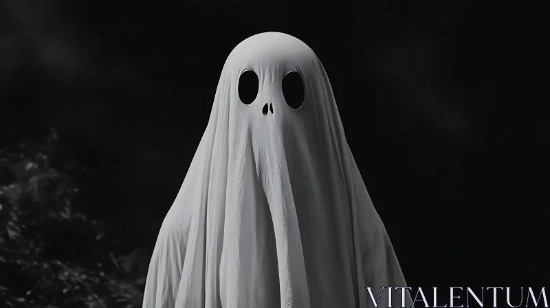 Simple Ghost Sheet Costume AI Image