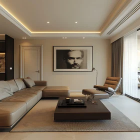 Elegant Living Space with Contemporary Design