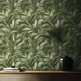 Green Leaf Pattern Home Decor