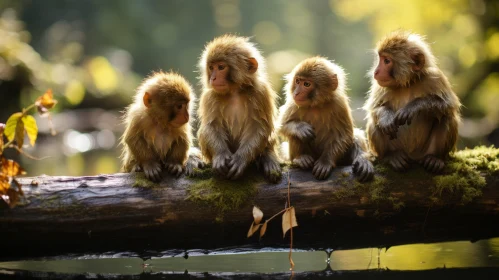 Enchanting Monkeys in Rain Forest - A Study in Japanese Photography