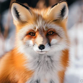 Winter Fox Stare