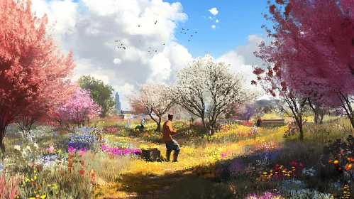 Floral Meadow in Springtime