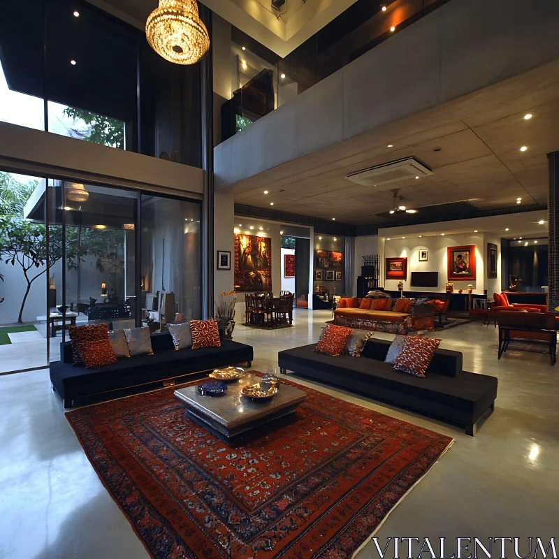 AI ART Modern Interior with a Touch of Luxury