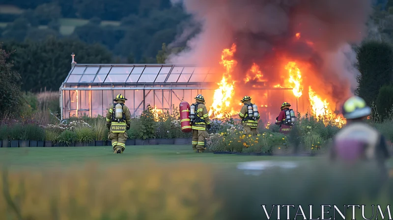 AI ART Emergency Response at Burning Greenhouse