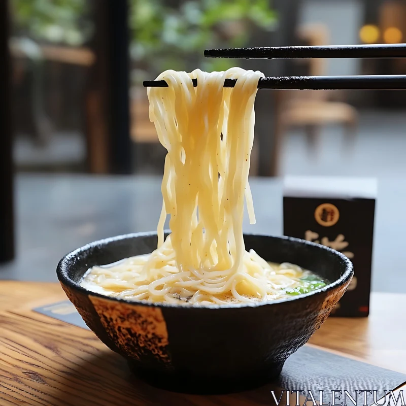 AI ART Mouthwatering Ramen Bowl with Noodles