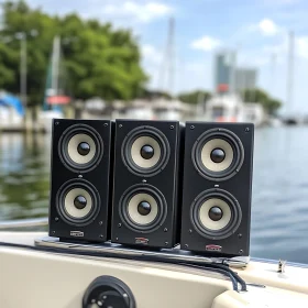 Marine Audio Speakers on Boat