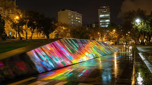 Urban Night Art Installation