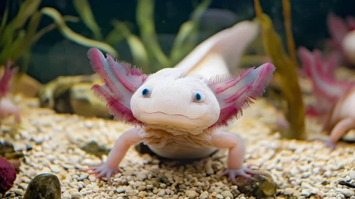 Enchanting Axolotl in its Aquatic Realm
