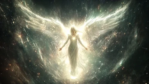 Angel in Cosmic Radiance