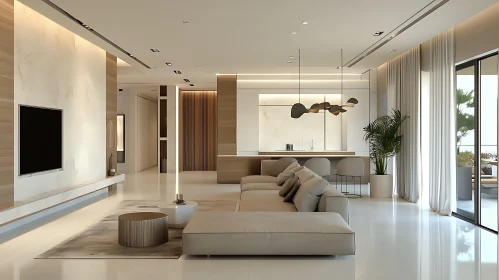 Modern Neutral Tone Living Space