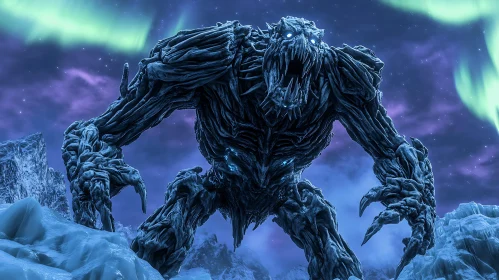 Frozen Horror: Monster in the Arctic Night